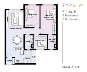 Savio-Riana-Dutamas-Floor-Plan-Type-M | New Launch Property | Condo ...