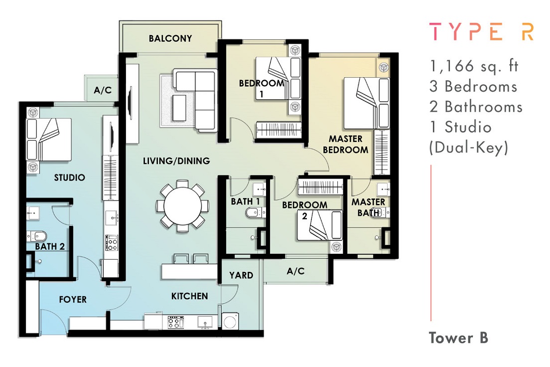 Savio-Riana-Dutamas-Floor-Plan-Type-R | New Launch Property | Condo ...