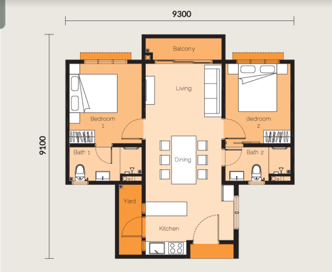 The-Wyn-Residences-Unit-Layout-700-sq-ft | New Launch Property | Condo ...